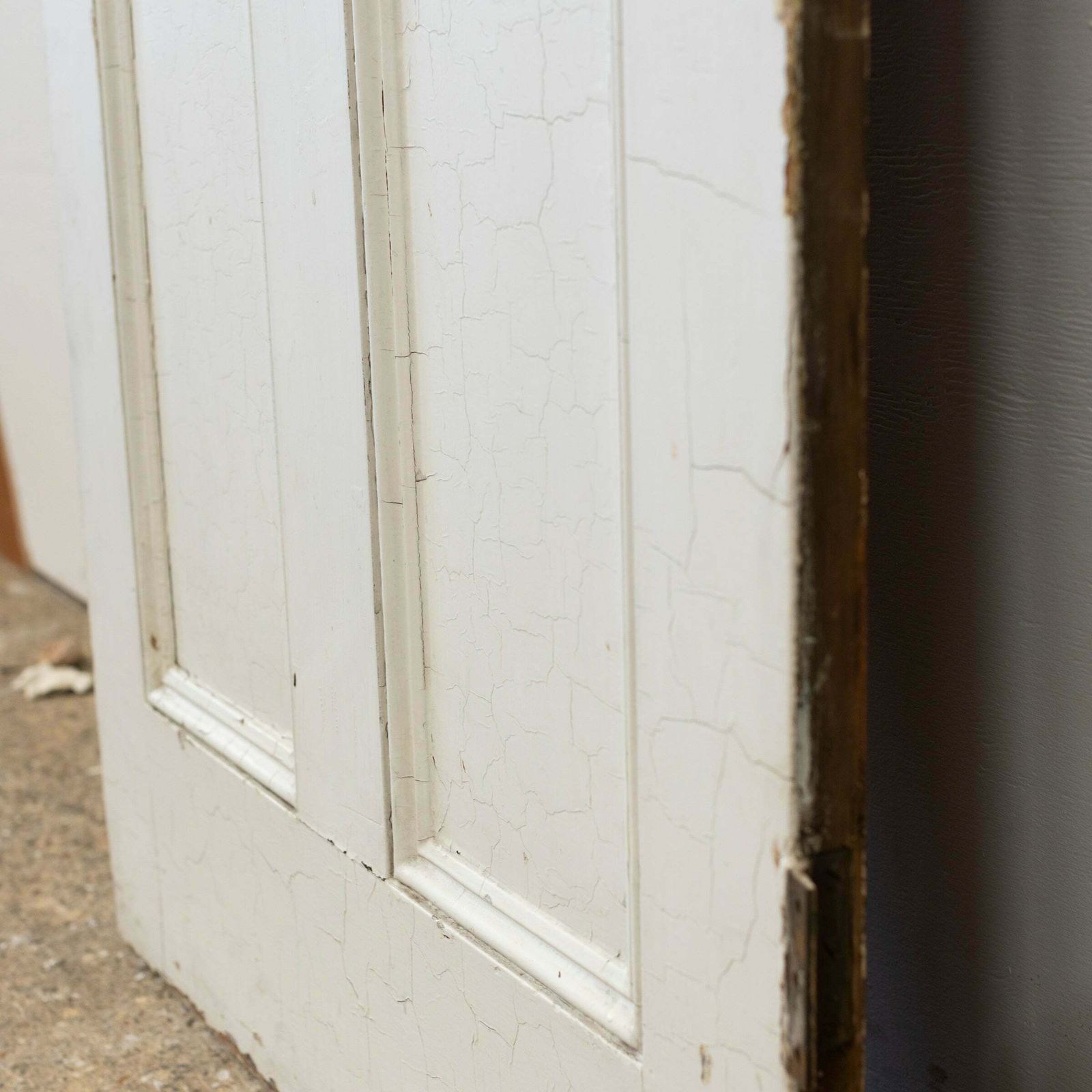 Antique Reclaimed Victorian 4 Panel Door   199cm X 80.5cm photo for sale