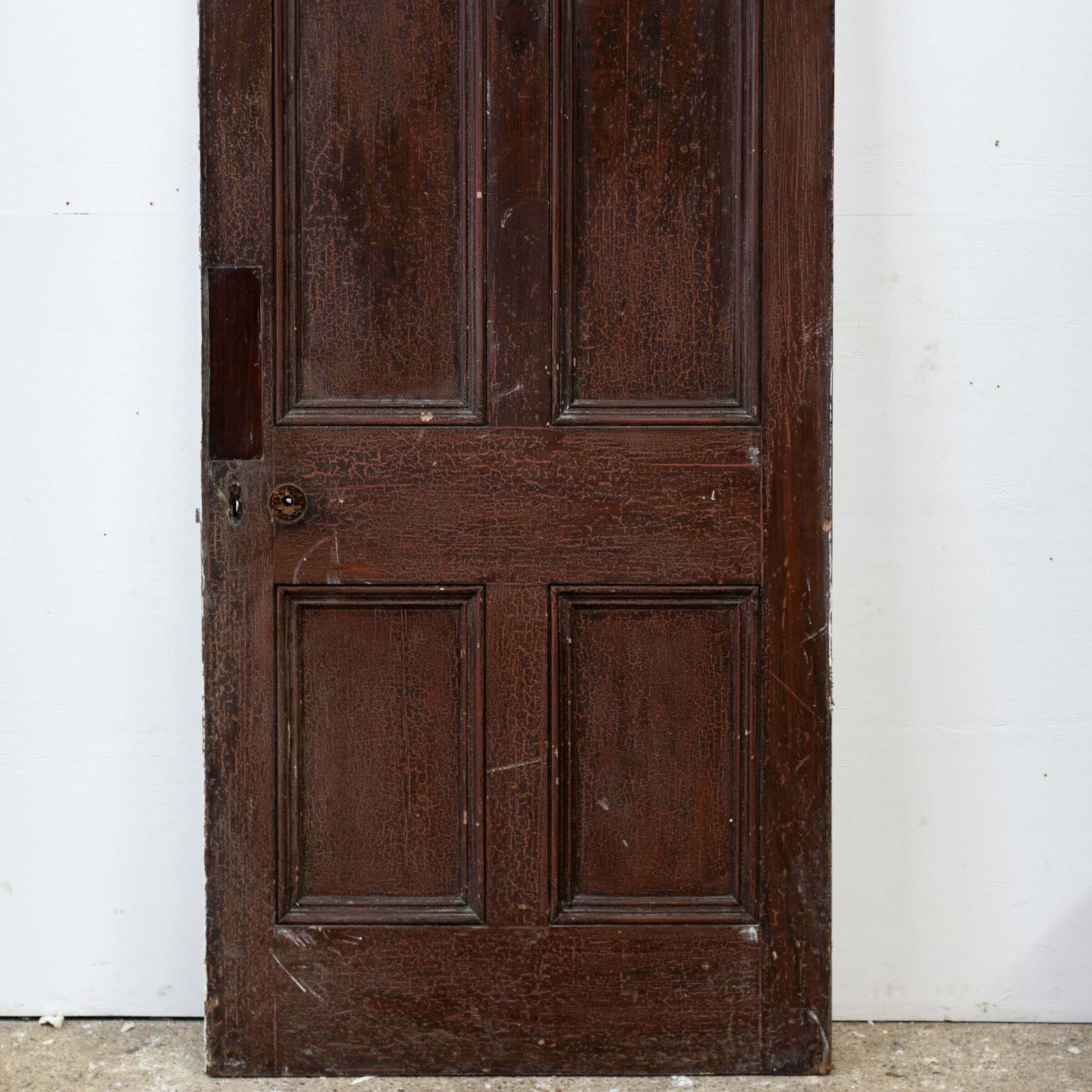 210.0 Reclaimed Victorian 5 Panel Door   211cm X 90cm photo
