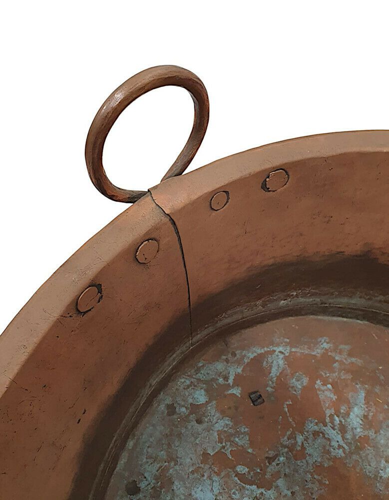 A Very Rare 19th Century Large Copper Log Bucket photo Home Decor