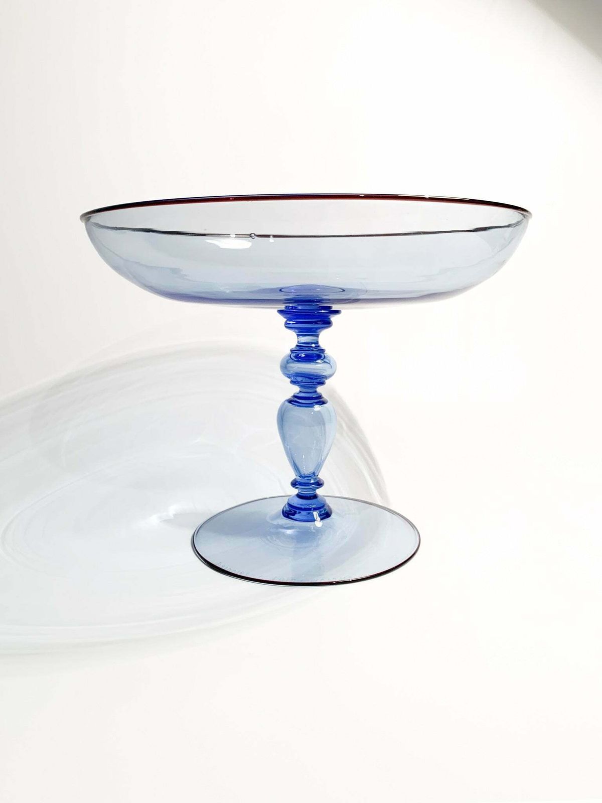 Murano Glass Centerpiece By Barovier & Toso Caravaggio Cup From The 1980s