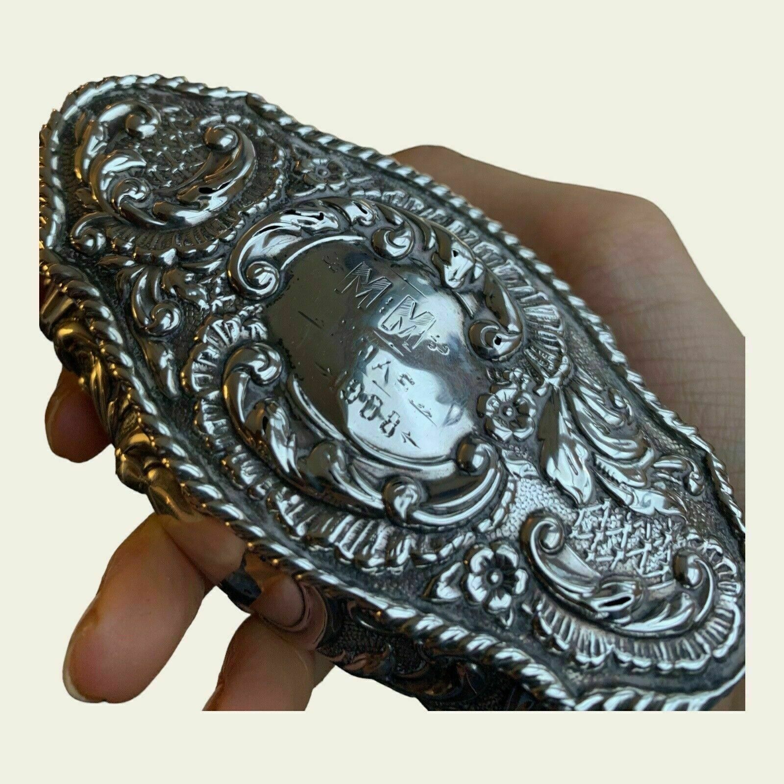Victorian Sterling Silver Snuff Box, Made By E J Trevitt And Sons And Hallmarked Chester 1905