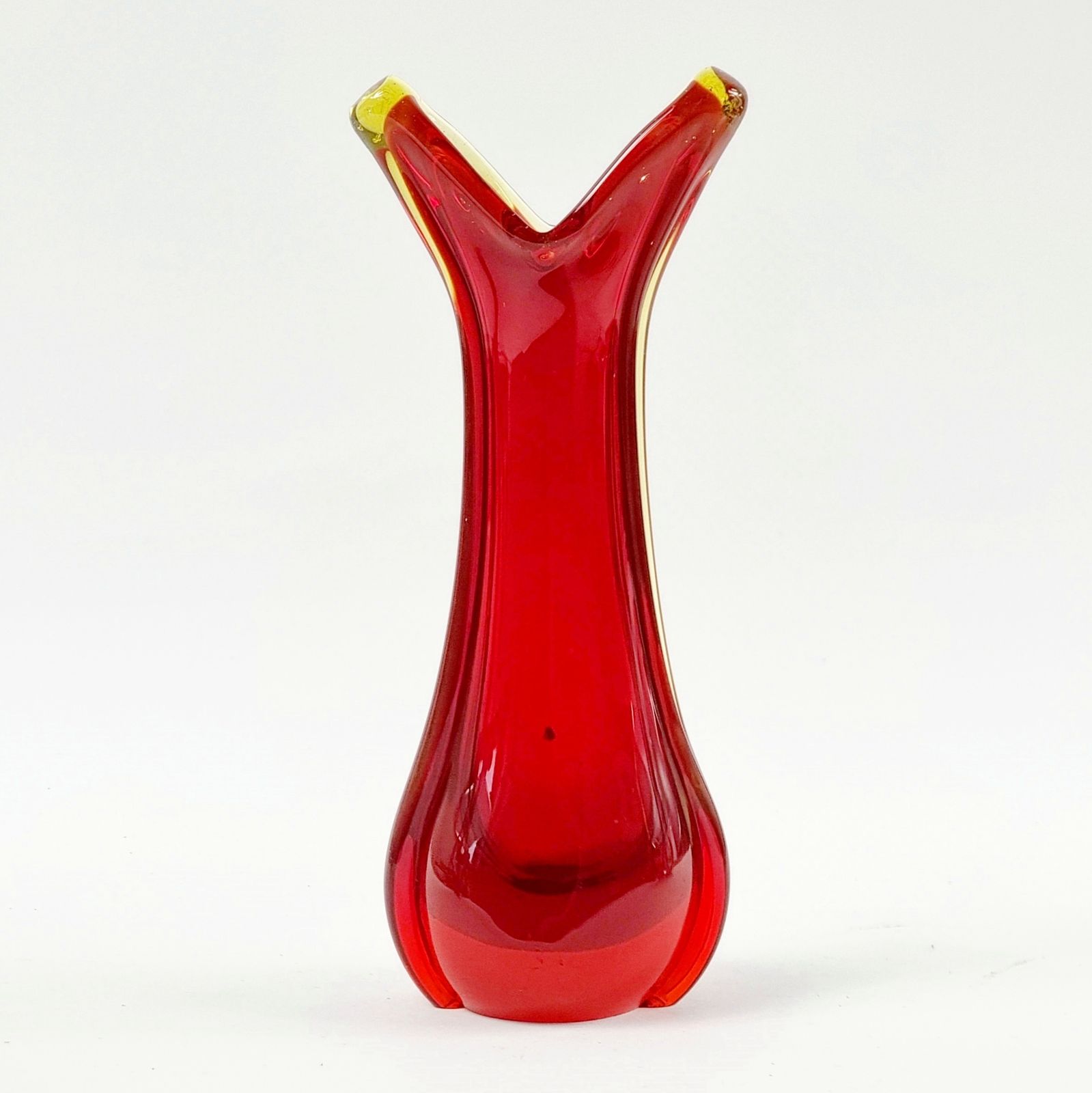 Mid Century Sommerso Murano Glass Vase By Flavio Poli For Seguso, Murano, Italy, 1960s photo Home Decor