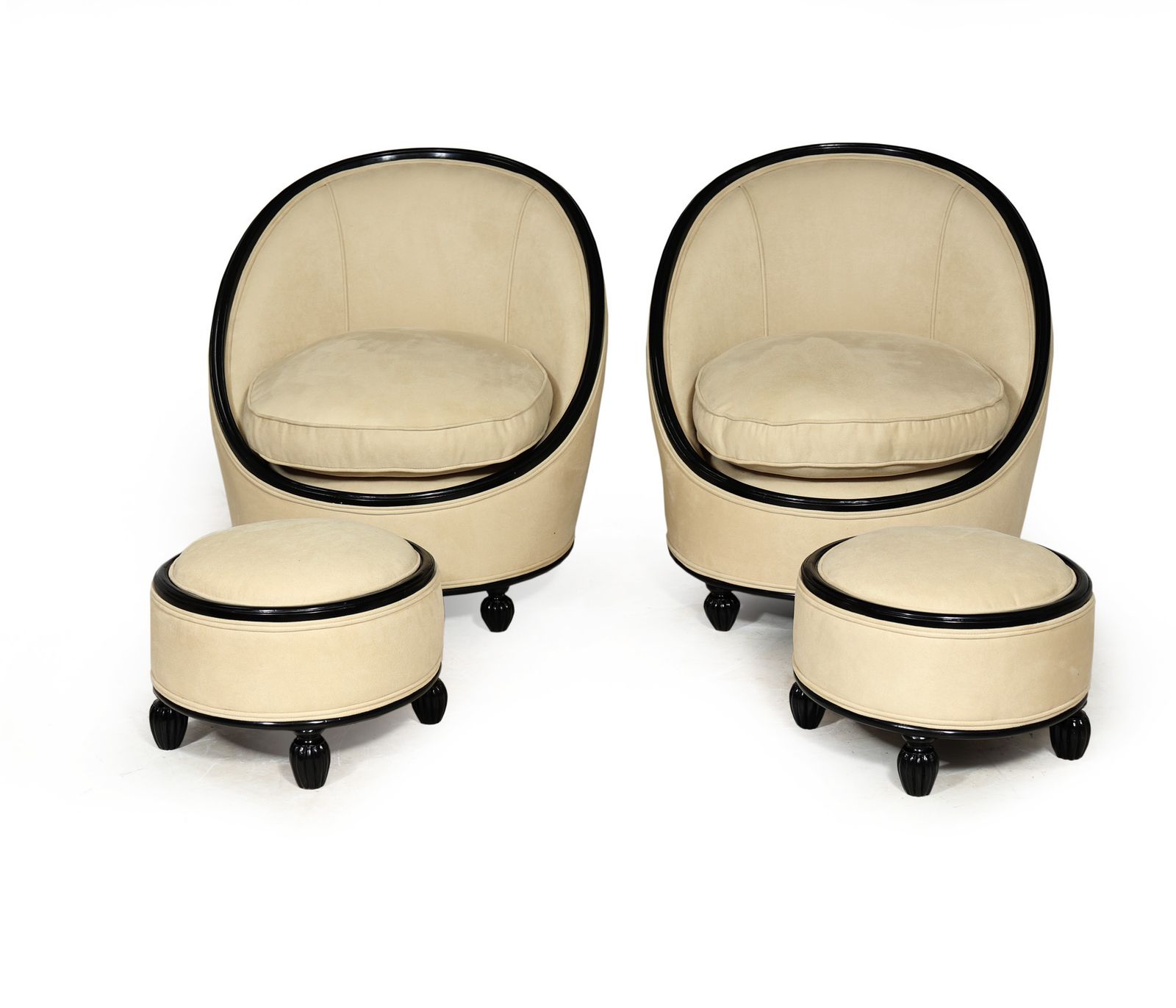 French Art Deco Salon Chairs Manner Of Ruhlman C1925 photo furniture