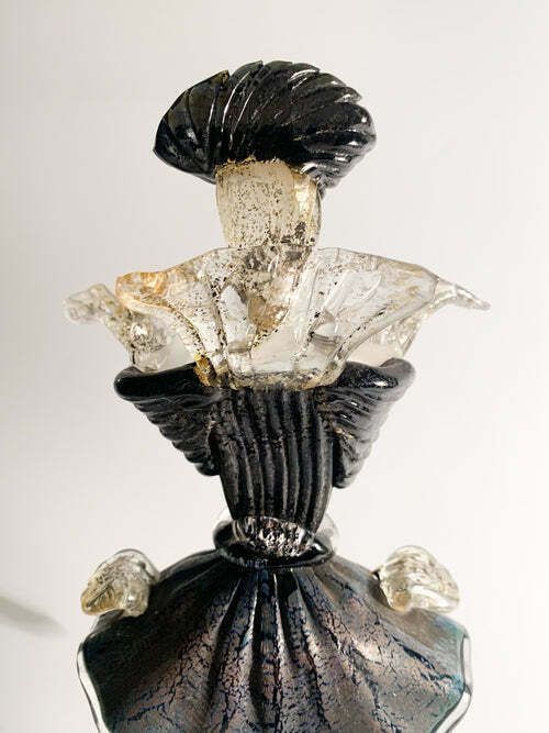 photo furniture Figurative Statue In Hand Blown Murano Glass Attributable To Salviati In The 1960s