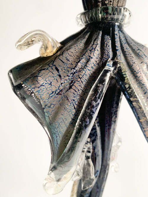photo vinterior Figurative Statue In Hand Blown Murano Glass Attributable To Salviati In The 1960s