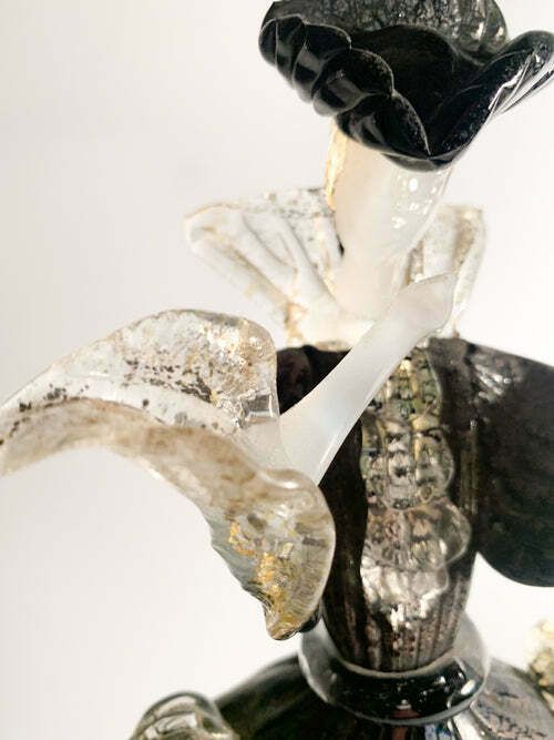 photo buy Figurative Statue In Hand Blown Murano Glass Attributable To Salviati In The 1960s