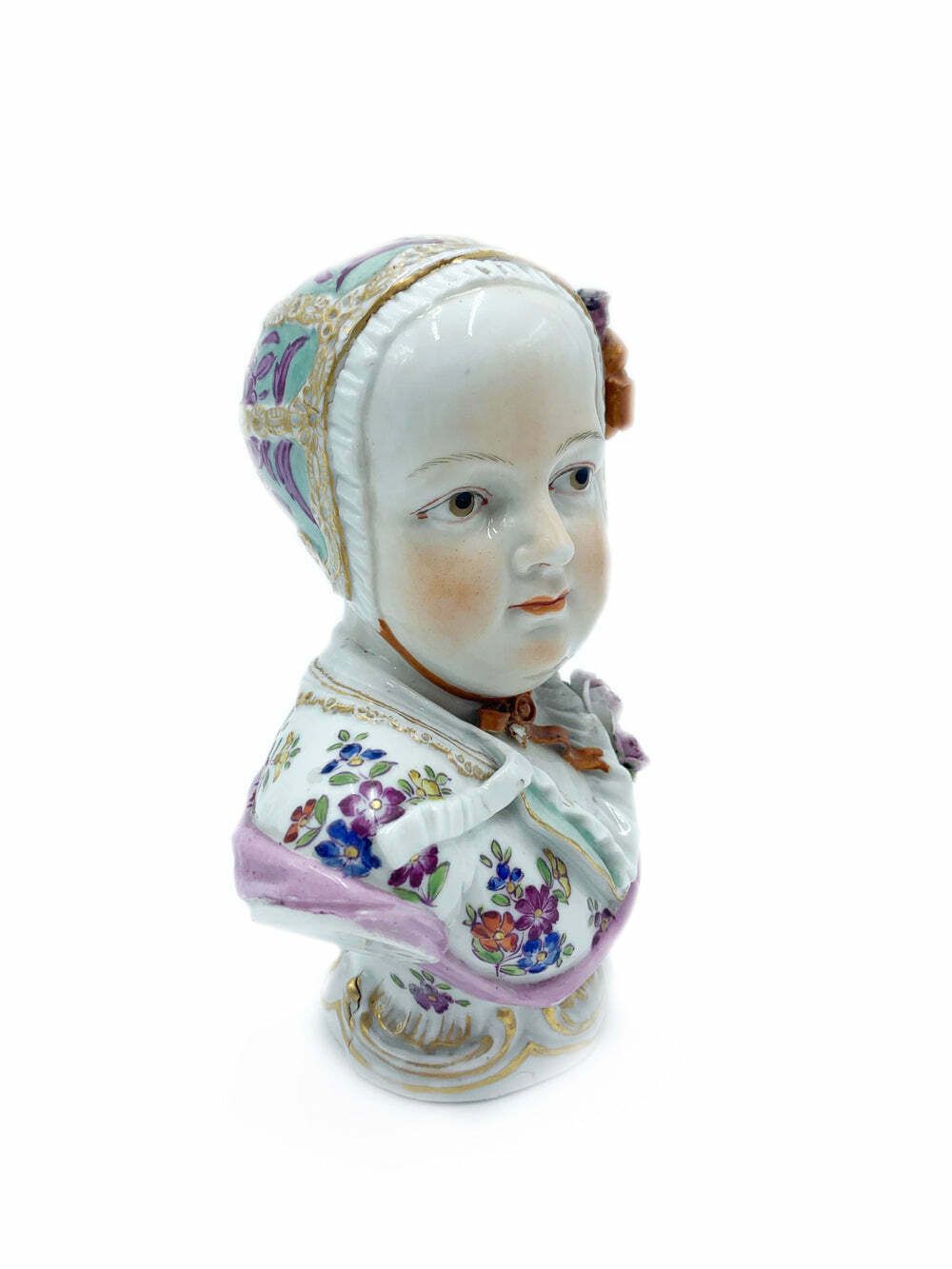 Sculpture Of A Little Girl In French Ceramic From The 1920s photo for sale