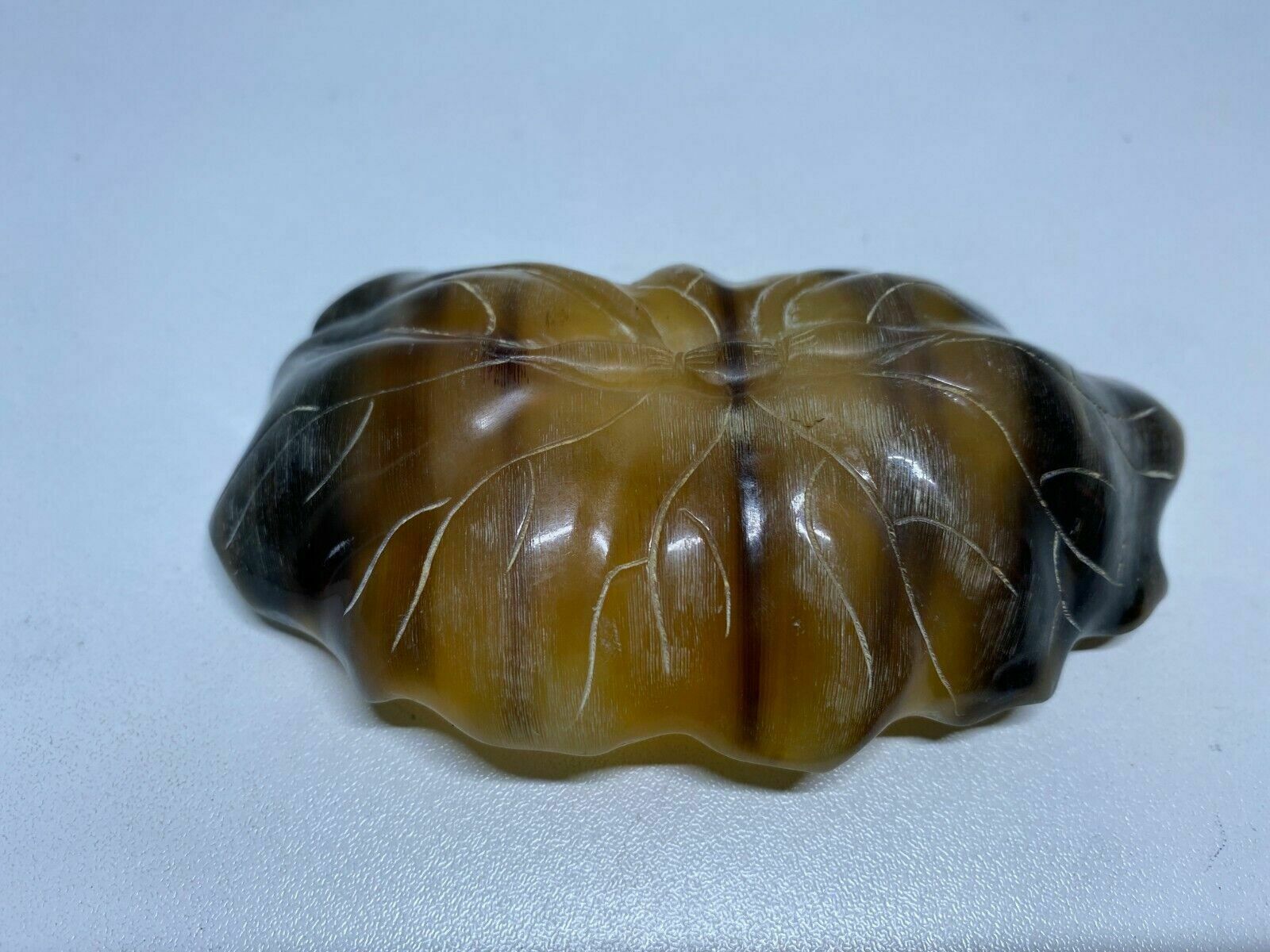Chinese Black Hoof Handcarved Scholar Brushpen Washer photo Home Decor