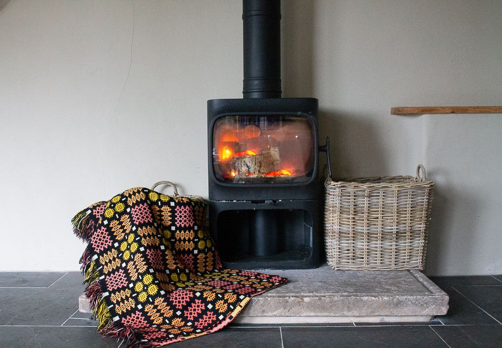Vintage Welsh Blanket In A Caernarfon Pattern