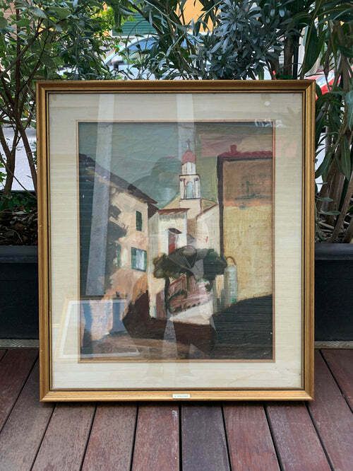 Oil Painting On Canvas By Giusy Bongiorno, 1960s