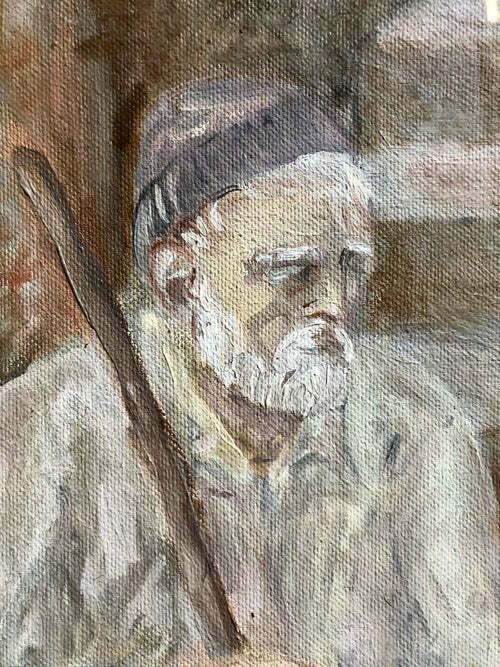 Oil Painting On Canvas By Lucio Semeghini, 1930s photo furniture