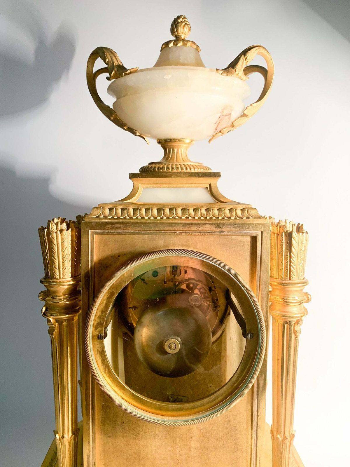 Home Decor Raingo Frères Louis XVI Style Table Clock In Alabaster And Gilt Bronze From 1800 photo