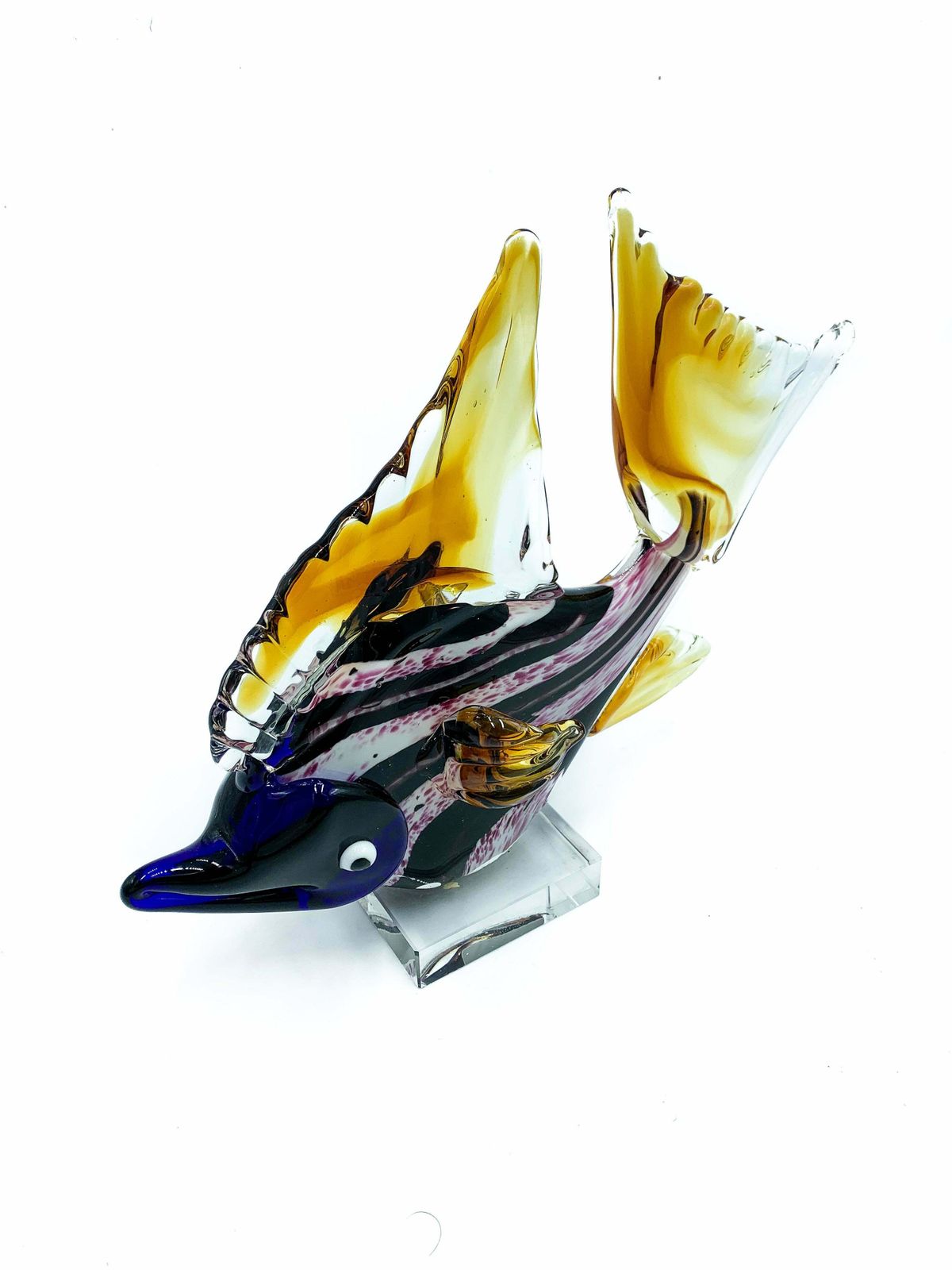 Purple Fish In Murano Glass From The 1980s photo Art