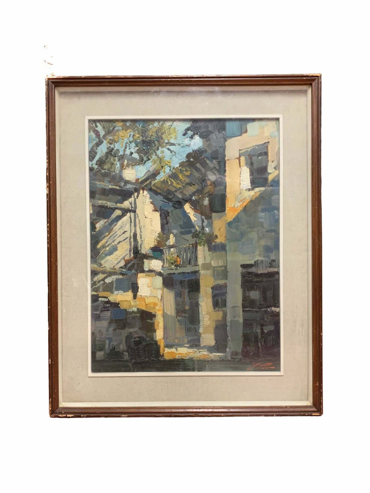 Pair Of Oil Paintings On Canvas Depicting Canobbio By Antonio Curti, 1950s