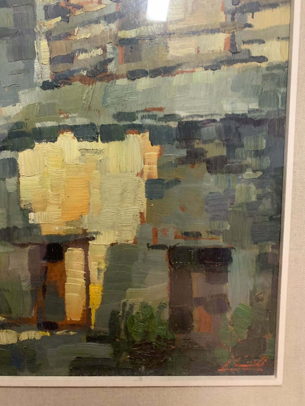 Pair Of Oil Paintings On Canvas Depicting Canobbio By Antonio Curti, 1950s photo buy