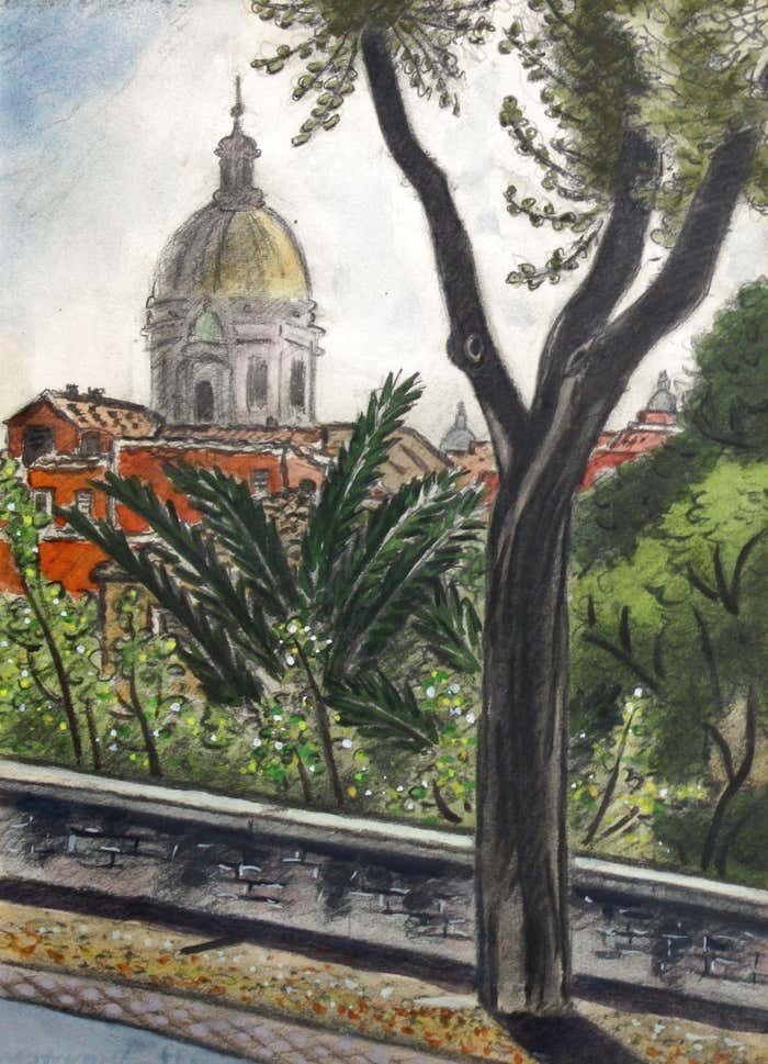 Niklavs Strunke Italy. Paper, Mixed Media, 33х24 сm