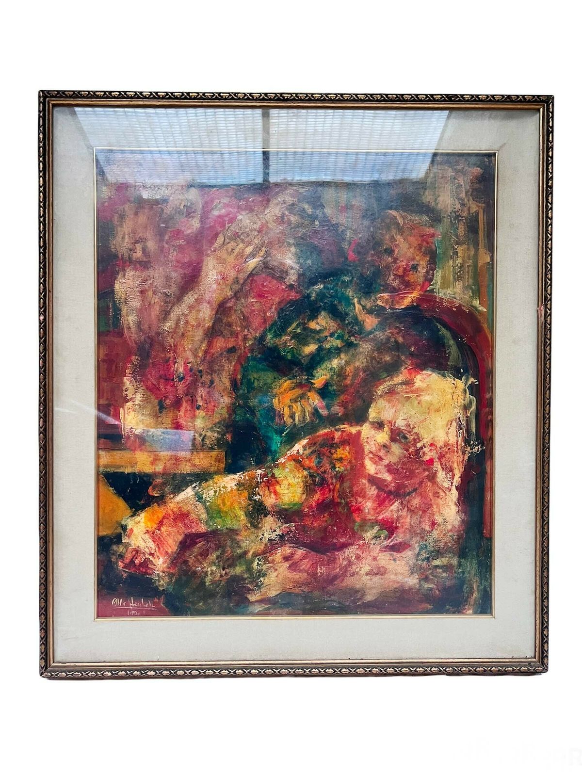 Oil Painting On Canvas By Aldo Sterchele, 1970s