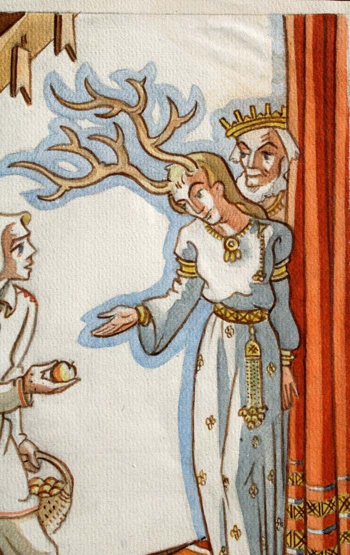 Niklavs Strunke Fairy Tale. 1950. Paper, Watercolor, 26, 5 X 19, 5 Cm photo for sale