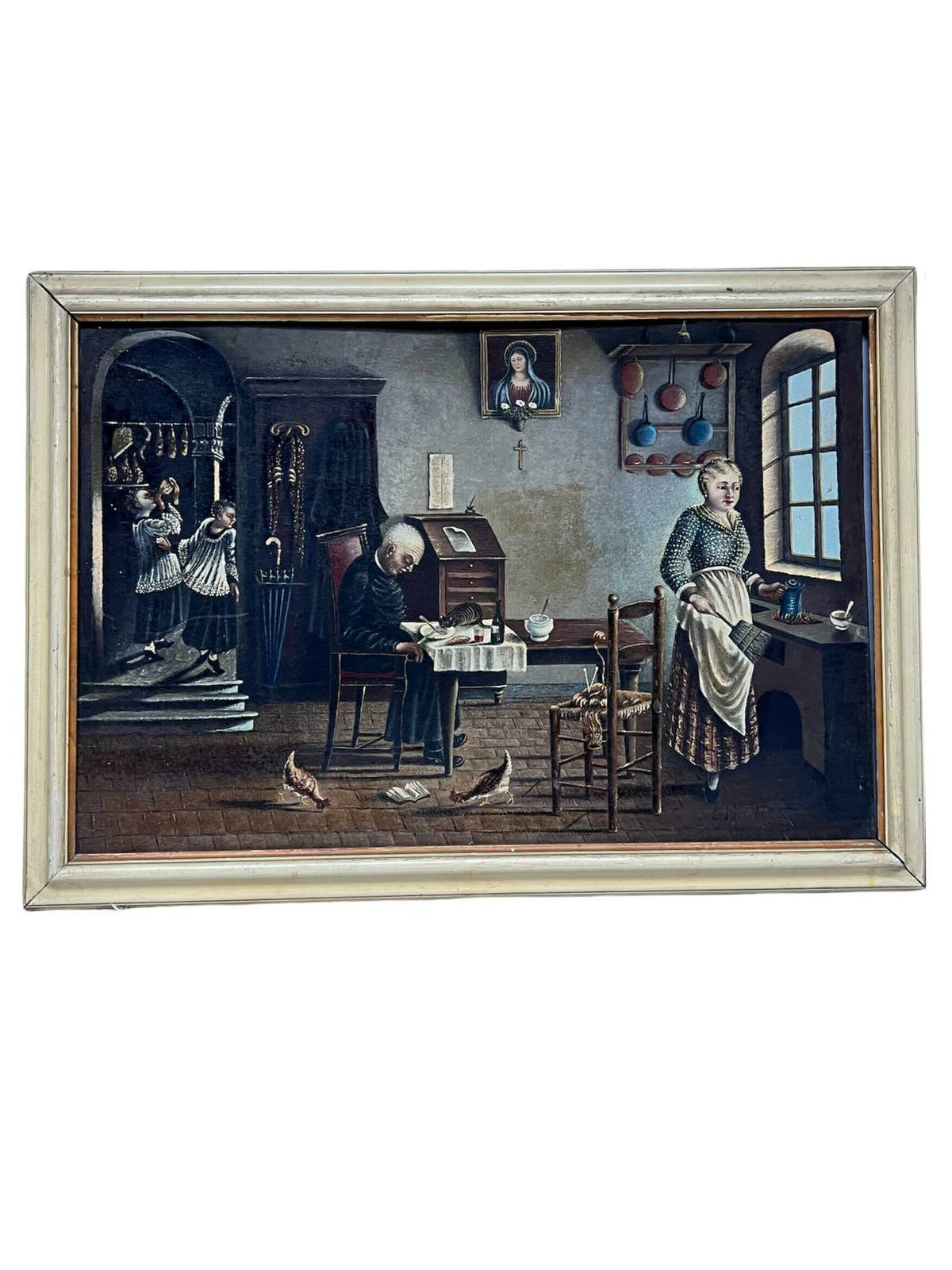 Painting "Sins Of Gluttony" By E. Benelli From 1944