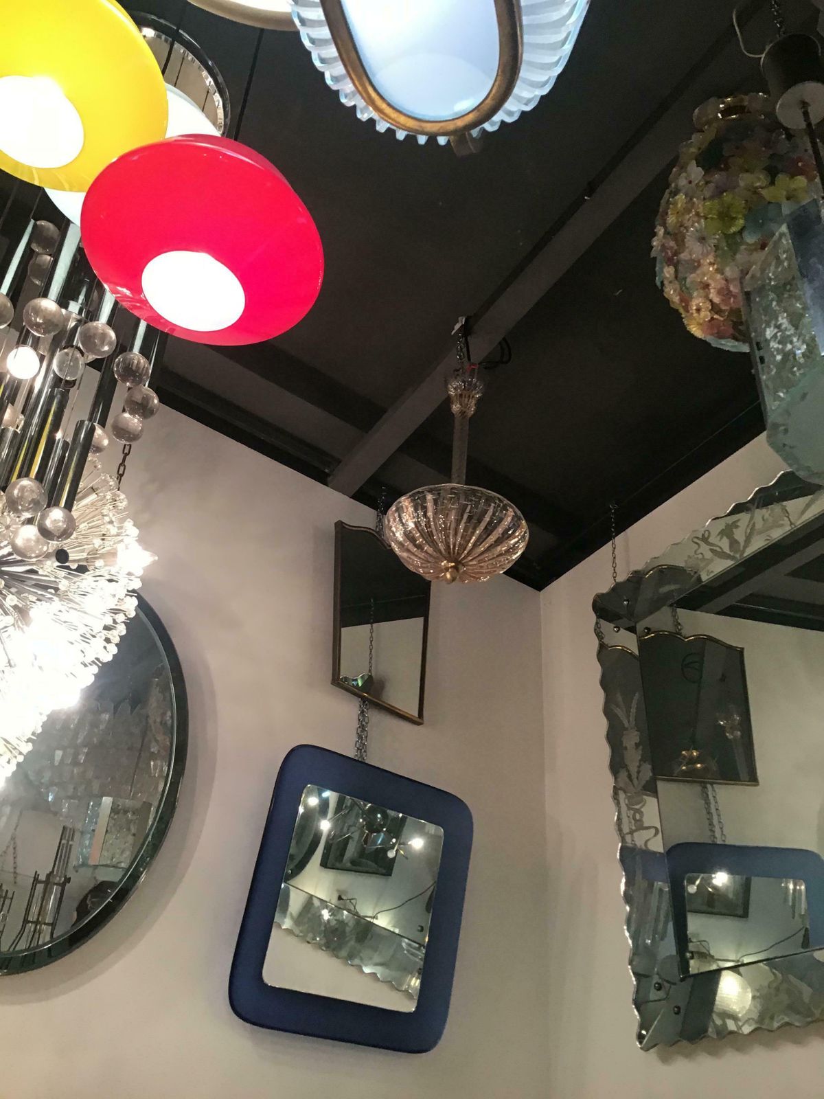 Barovier And Toso Pink Brass Glass Chandelier From 1940 Italy photo Lighting