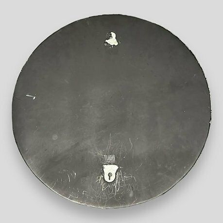C20th Continental Reverse Etched Round Mirror photo furniture