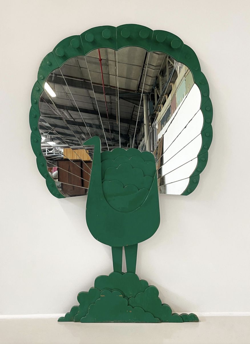 ‘Pavone’ Mirror By Sirio Alessandri For Pallucco, 1970s photo Home Decor