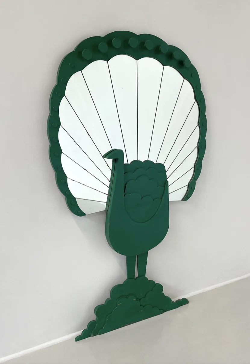 ‘Pavone’ Mirror By Sirio Alessandri For Pallucco, 1970s photo vinterior