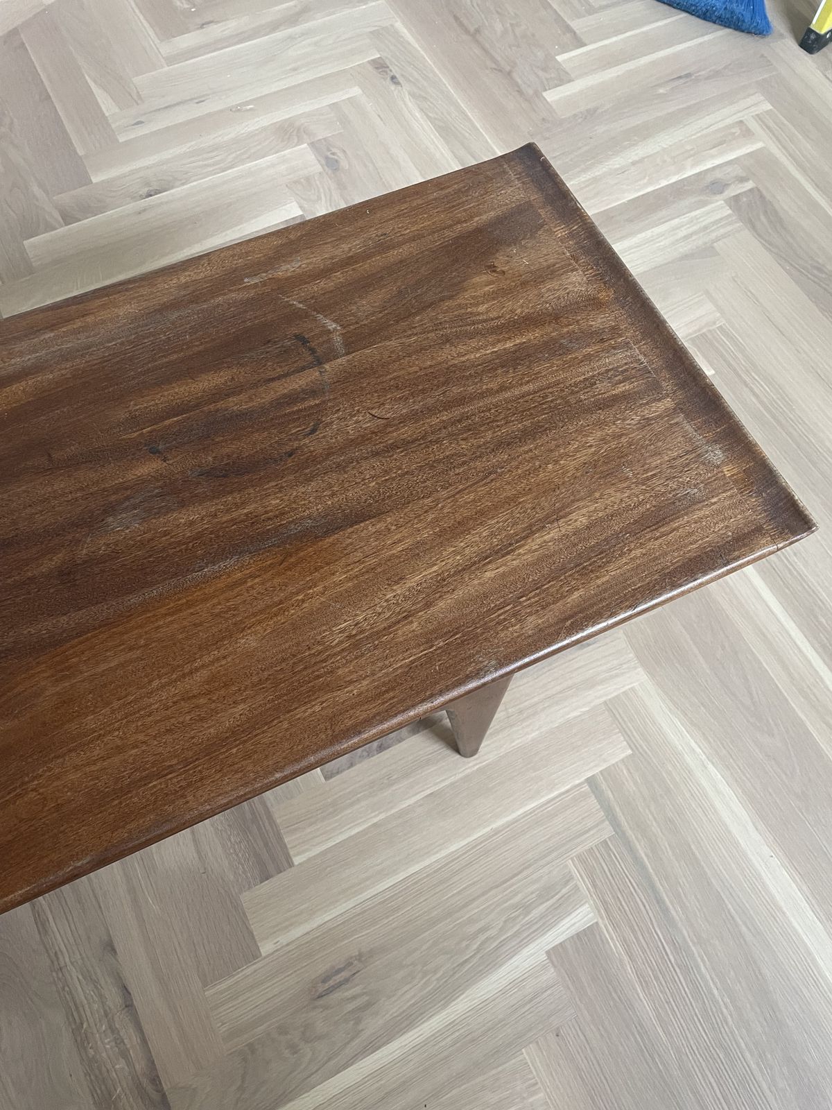photo for sale Mid Century Long John Coffee Table, By A. Younger 1950s 1960s.