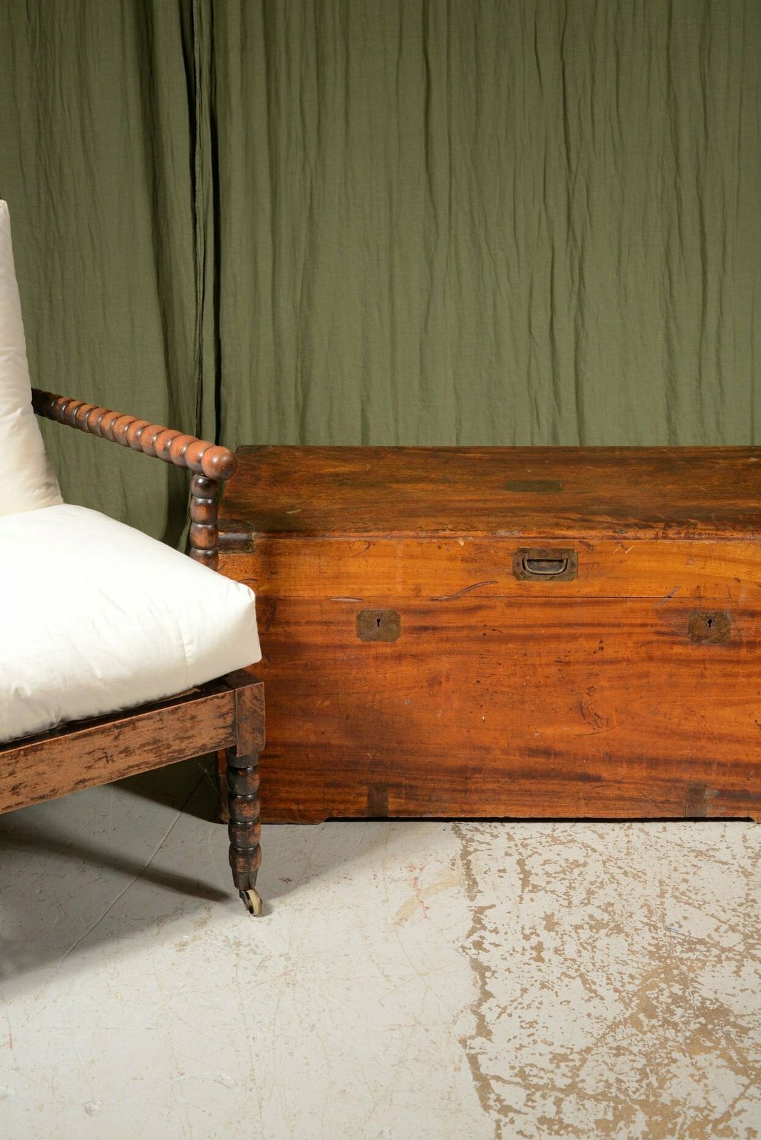 A Chinese Export Brass Mounted Camphor Wood Chest   C.1870 photo Furniture
