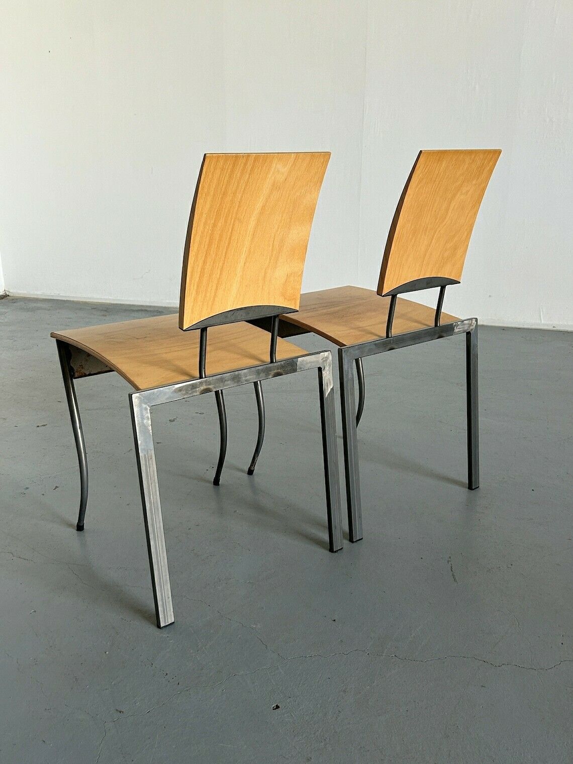 1 Of 2 Sculptural Memphis Design Postmodern Chairs By Karl Friedrich Förster For Kff, 1980s Germany photo Furniture