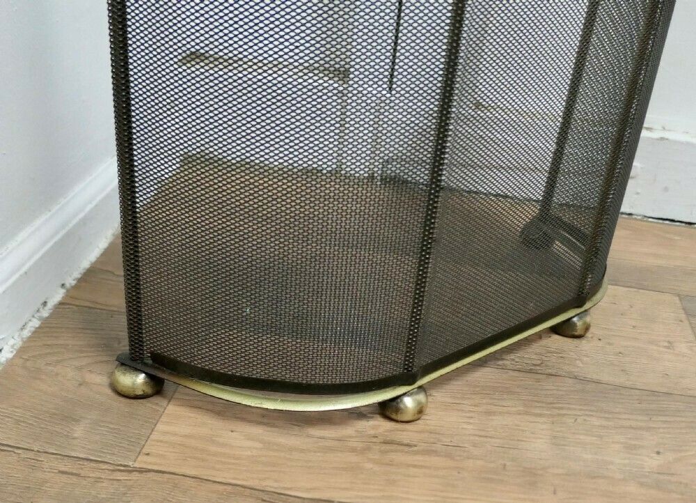 Curved Brass And Iron Nursery Fire Guard photo Home Fixtures