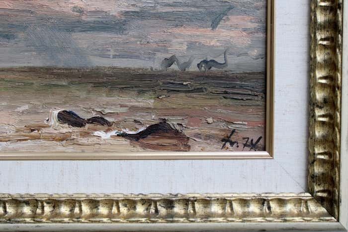 photo furniture Clouds Over The Sea 1974 Cardboard Oil