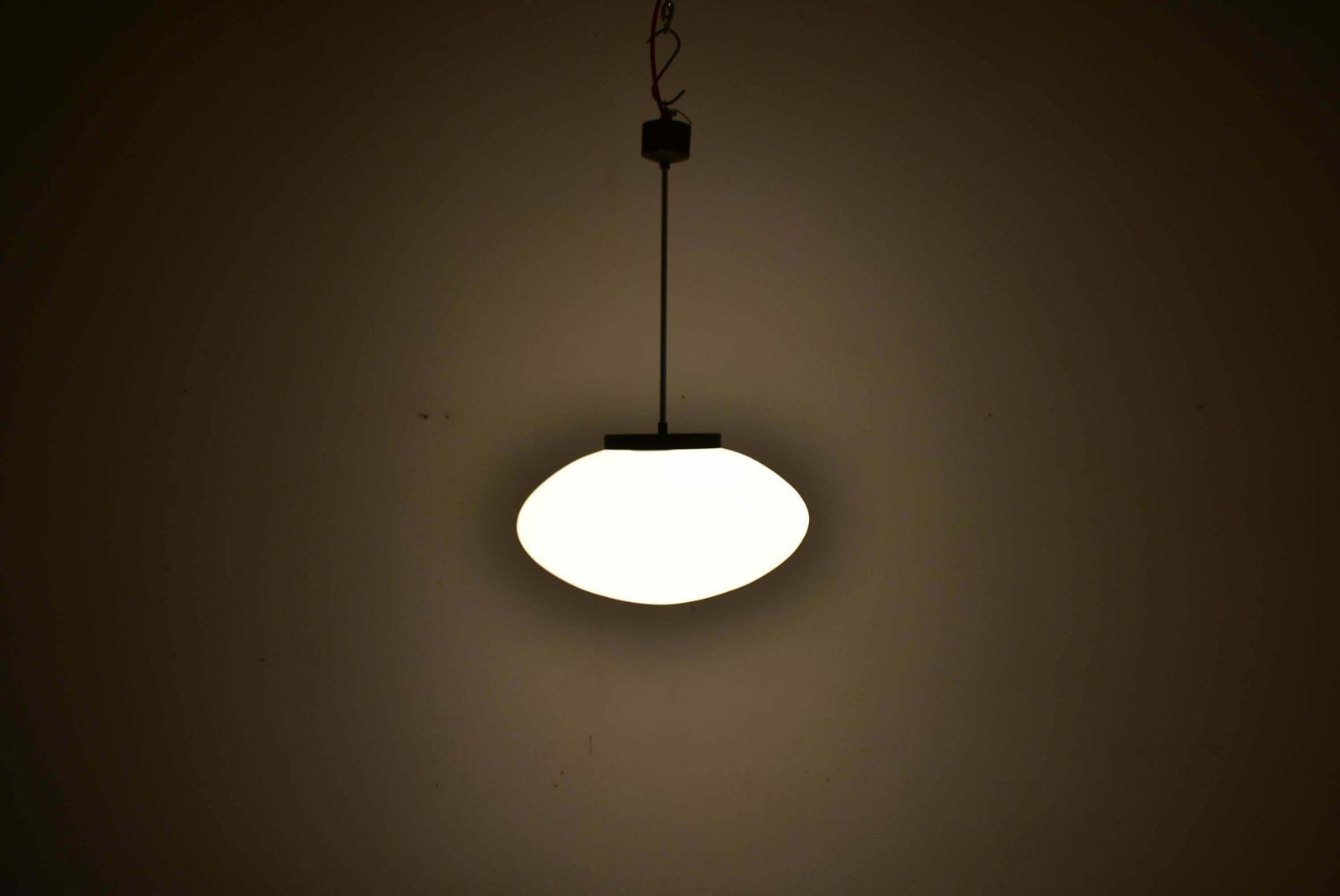 Mid Century Glass Pendant By Jaroslav Bejvl For Kamenicky Senov, 1960's photo Lighting