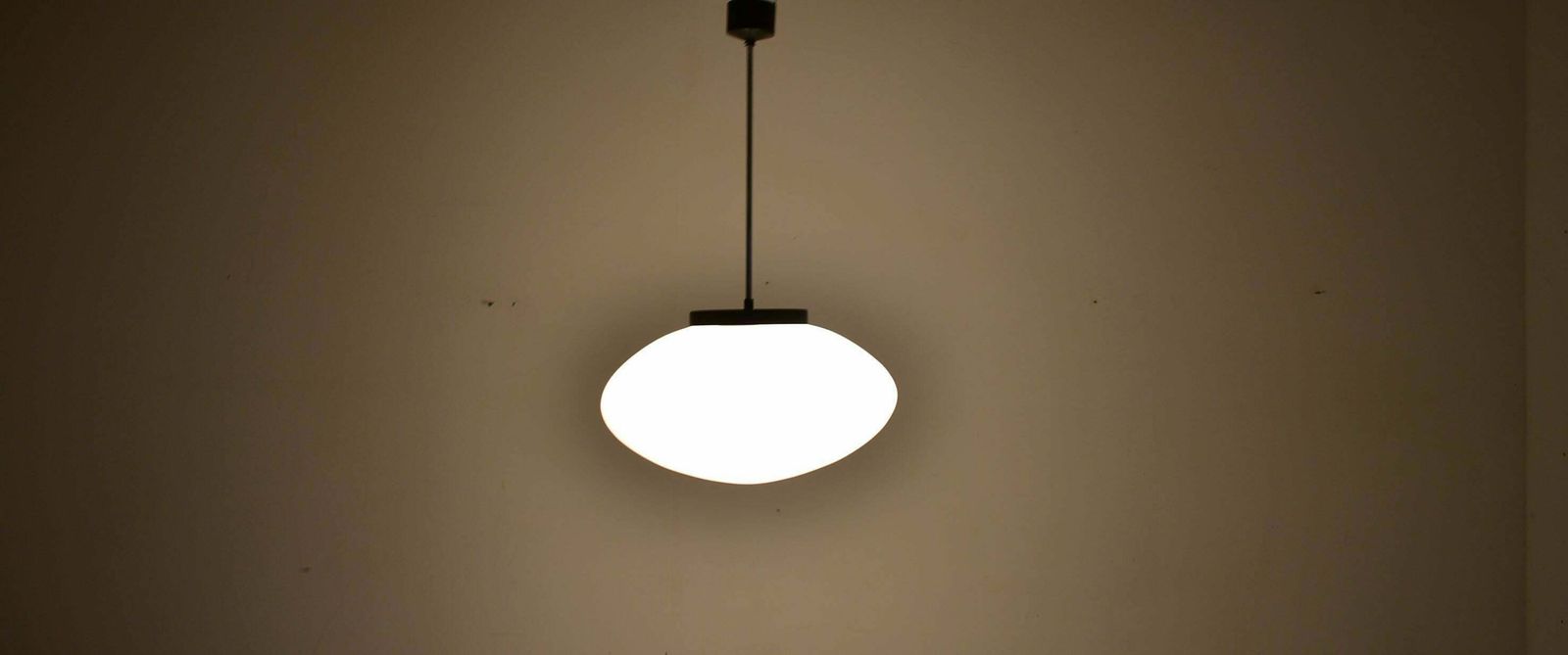 Mid Century Glass Pendant By Jaroslav Bejvl For Kamenicky Senov, 1960's photo 696.0