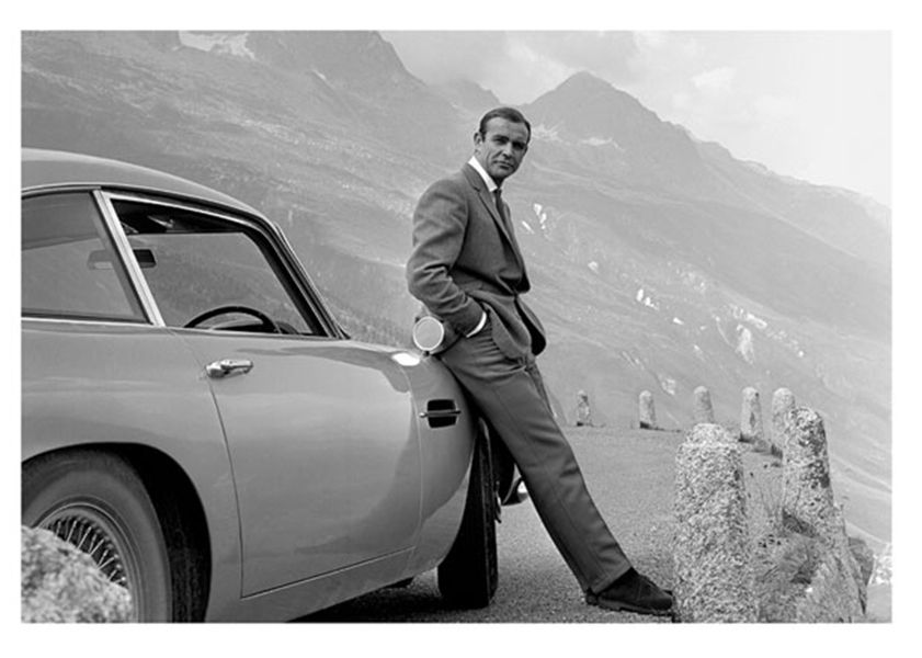007 And His Db5 White Framed photo furniture