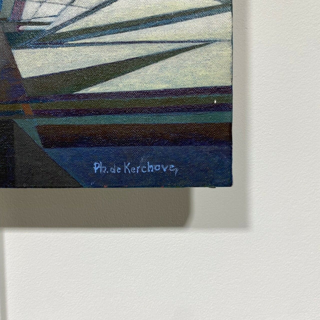 Abstract Painting Acrylic On Canvas By Ph. De Kerckhove photo 257.0