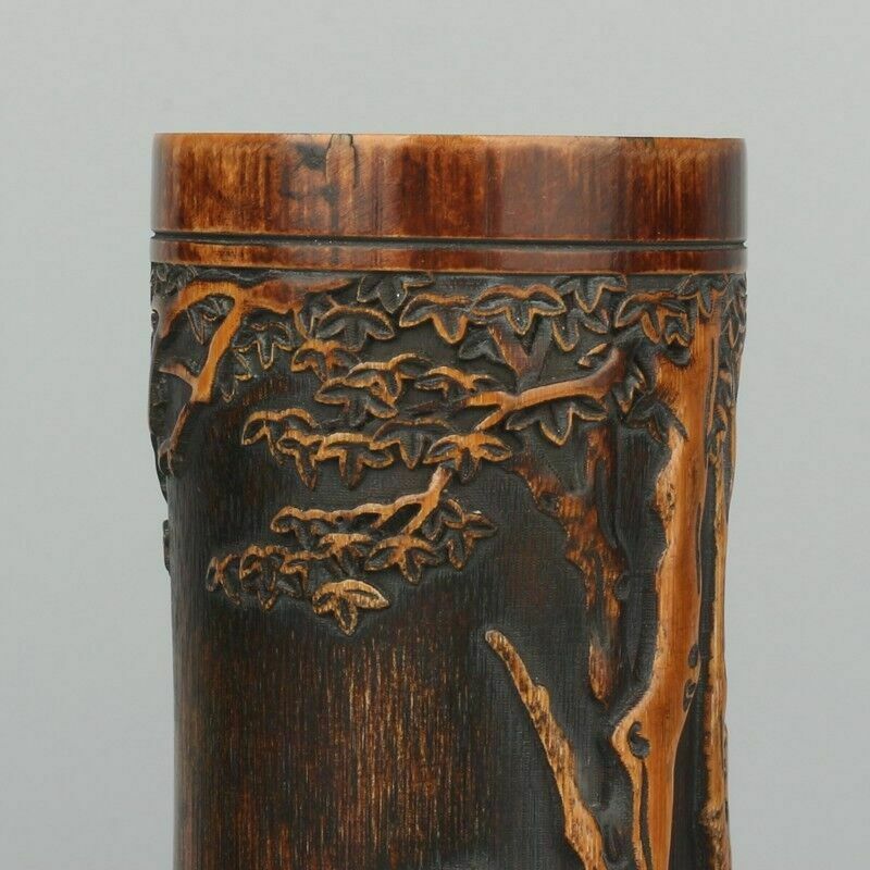 A Pair Of Chinese Bamboo Carving Brush Pen Holders    Circa 1930 1960 photo furniture