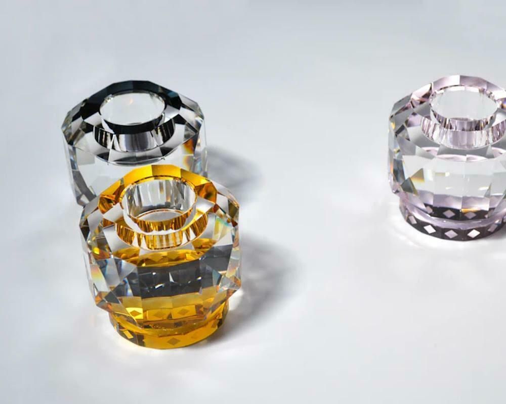 Crystal Candlestick, Model Tex, 21st Century. photo vinterior