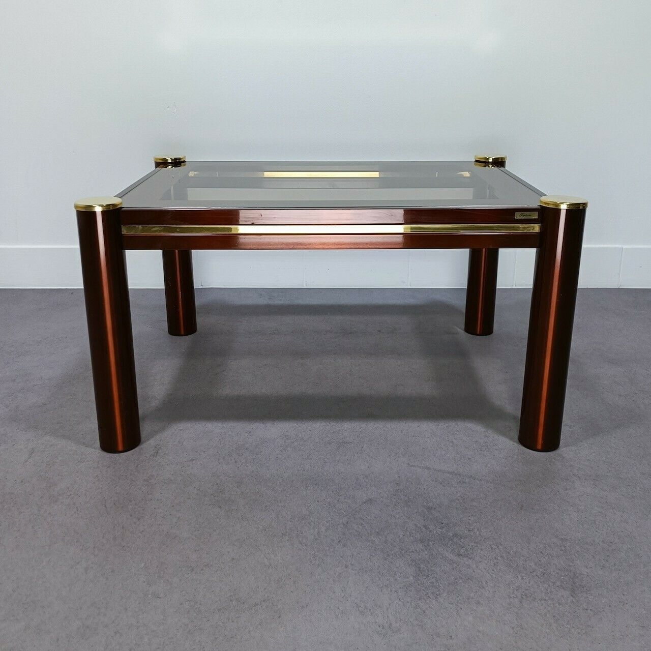 Fedam Burgundy And Gold Salon Table