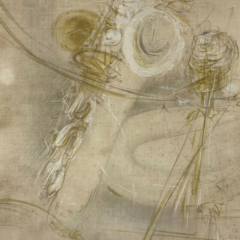 Modern Painting By G. Cazzaniga, Lazz Man 1960 photo 392.0