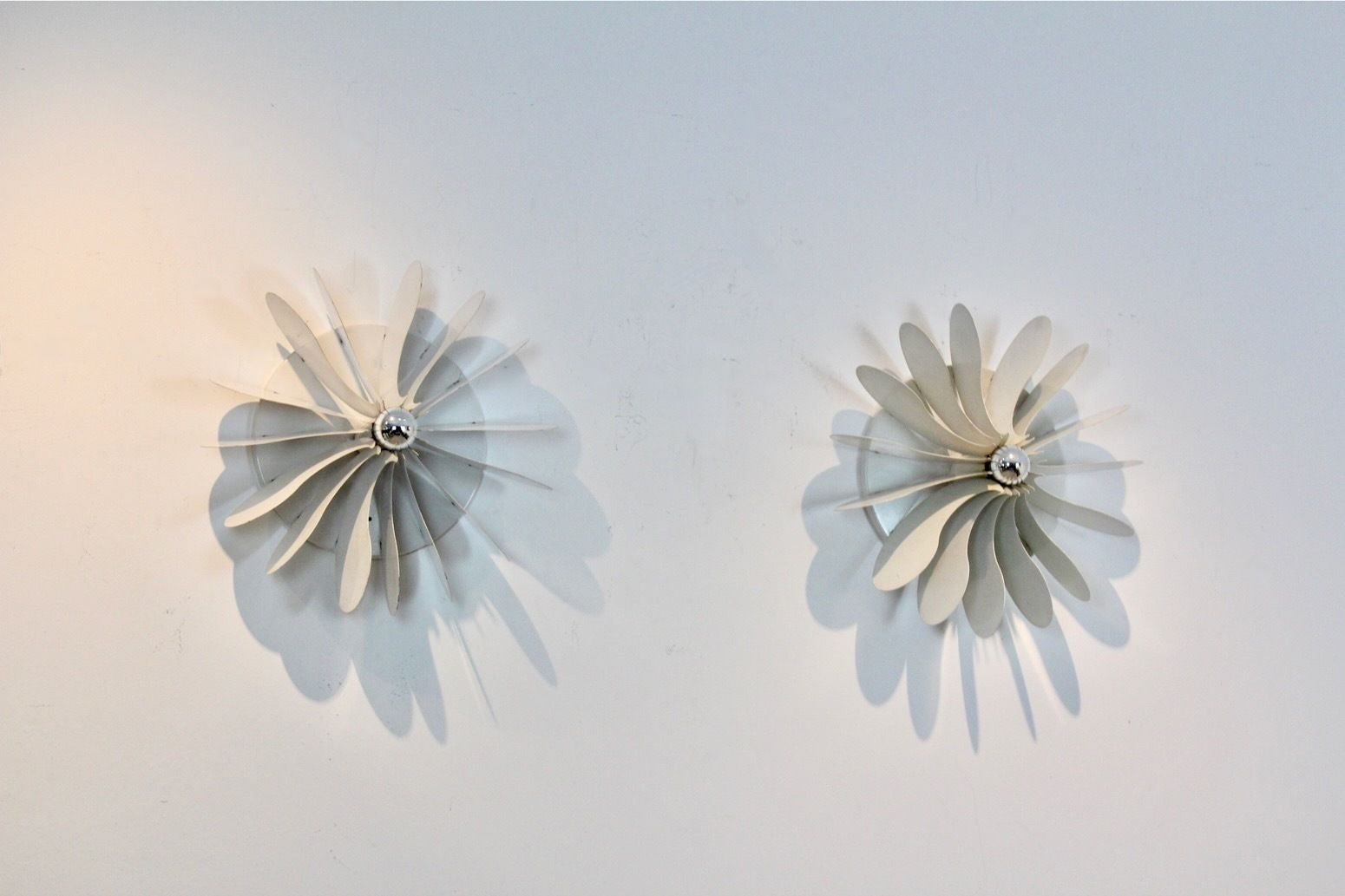 Graphical Bolide Sconces By Hermian Sneyders De Vogel For Raak, Amsterdam, Stock Of Four photo vintage