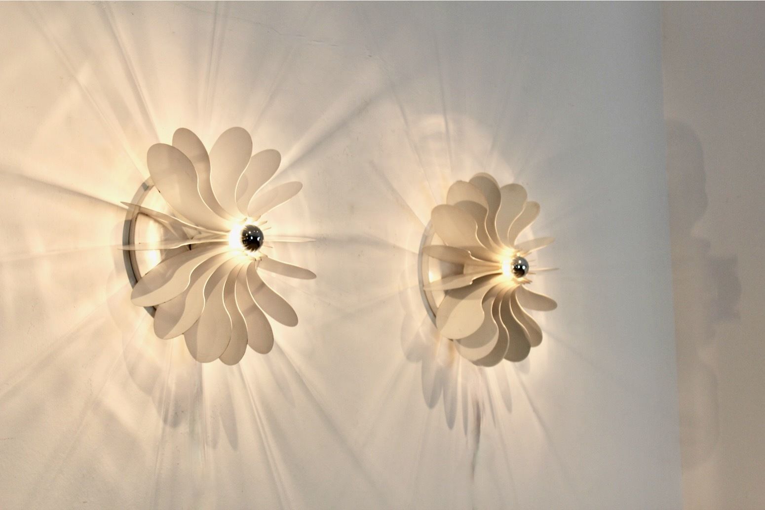 Lighting Graphical Bolide Sconces By Hermian Sneyders De Vogel For Raak, Amsterdam, Stock Of Four photo