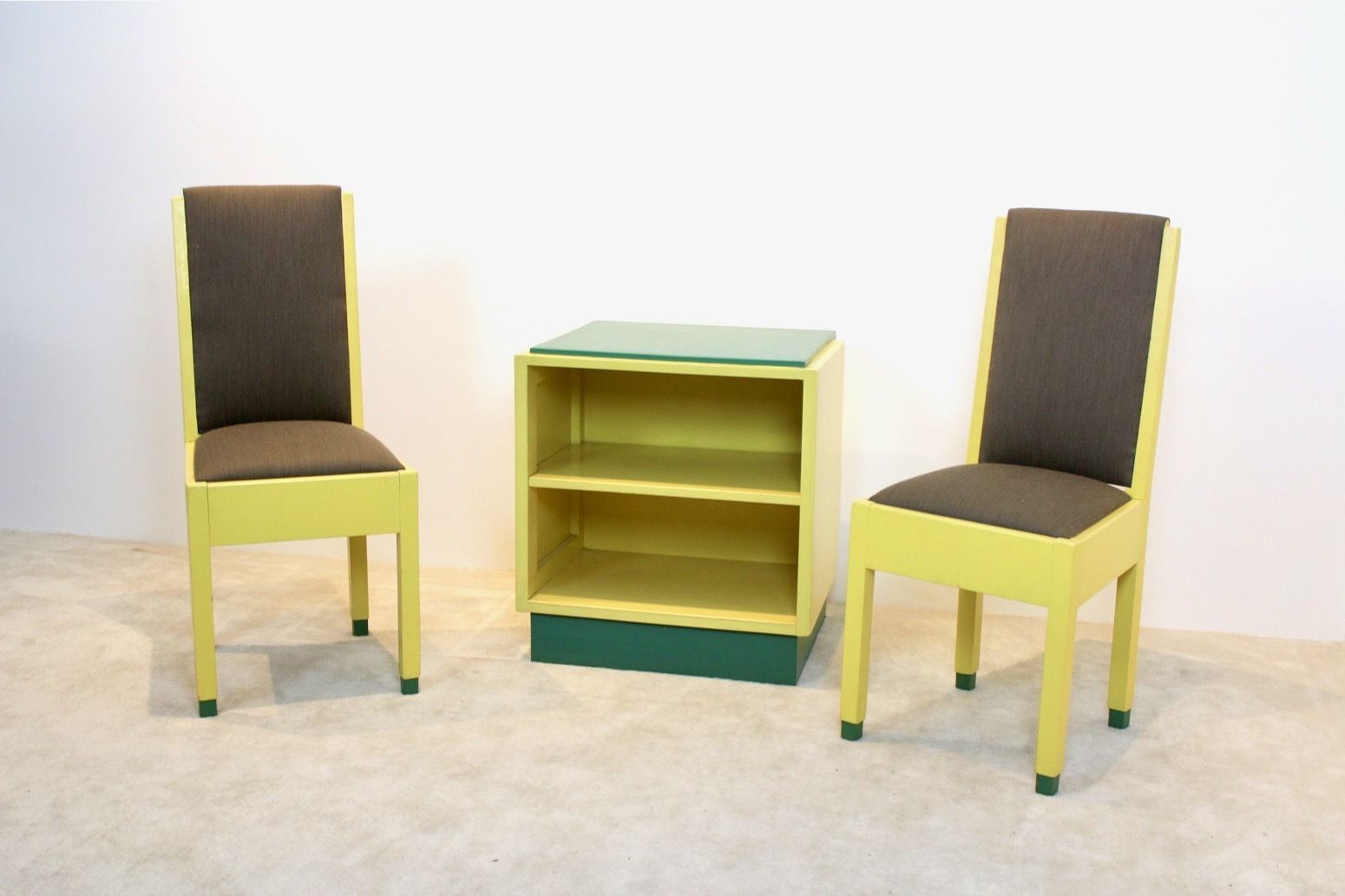 Dutch Modernism Chairs And Cabinet By Jan Den Drijver For ‘De Stijl’ photo Furniture