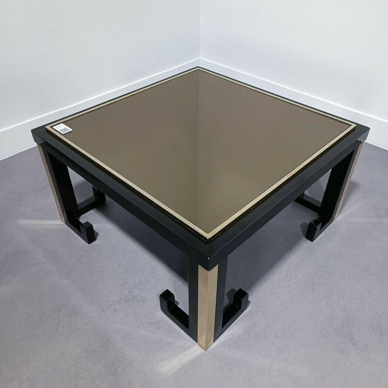 Side Table M2000 Black & Gold, Mid 20th Century photo furniture