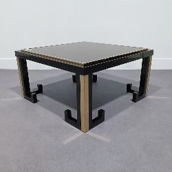 Side Table M2000 Black & Gold, Mid 20th Century photo vintage