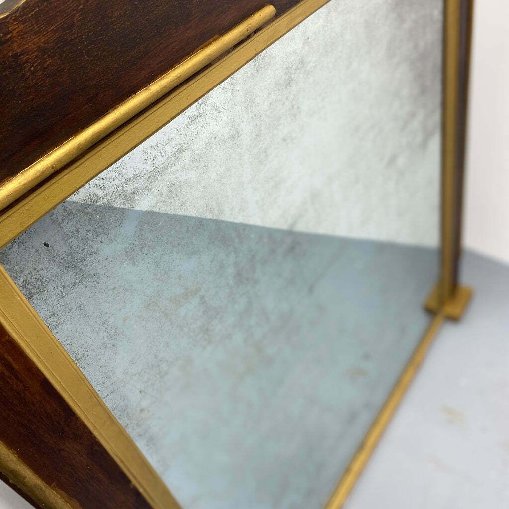 Antique English 19th Century Overmantle Mirror photo Home Decor