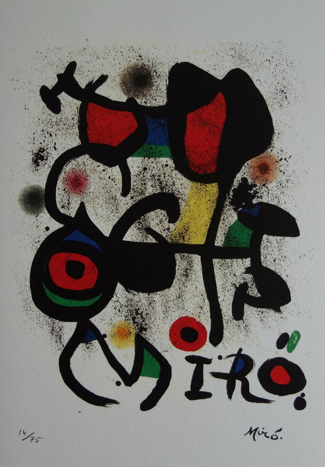 Fine Surrealist Limited Edition Print, Joan Miro, Signed & Numbered photo vinterior
