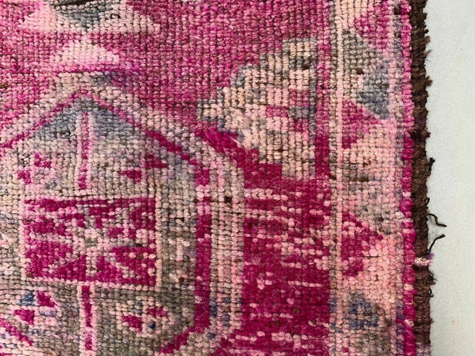 Vintage Turkish Tribal Runner 355x90 Cm Veg Dye Wool Rug Tribal, Handmade photo 664.0