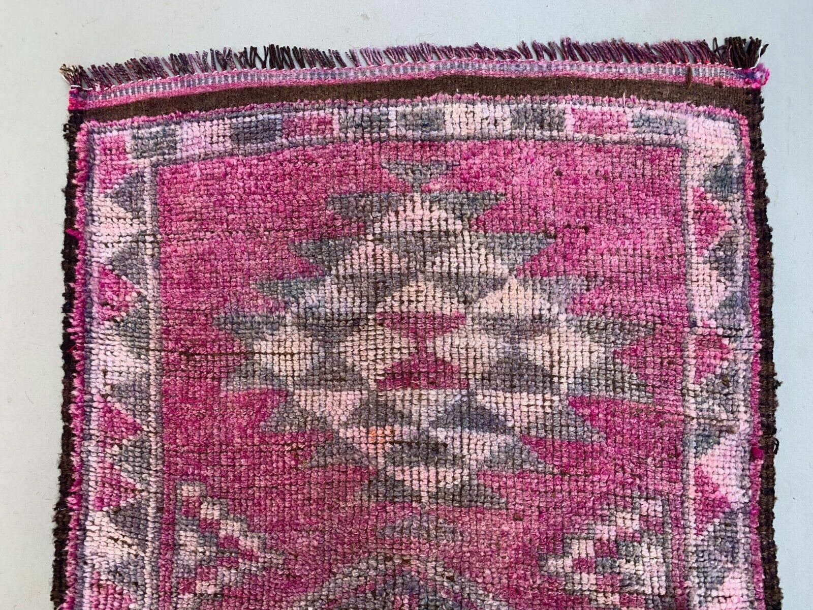 photo furniture Vintage Turkish Tribal Runner 355x90 Cm Veg Dye Wool Rug Tribal, Handmade
