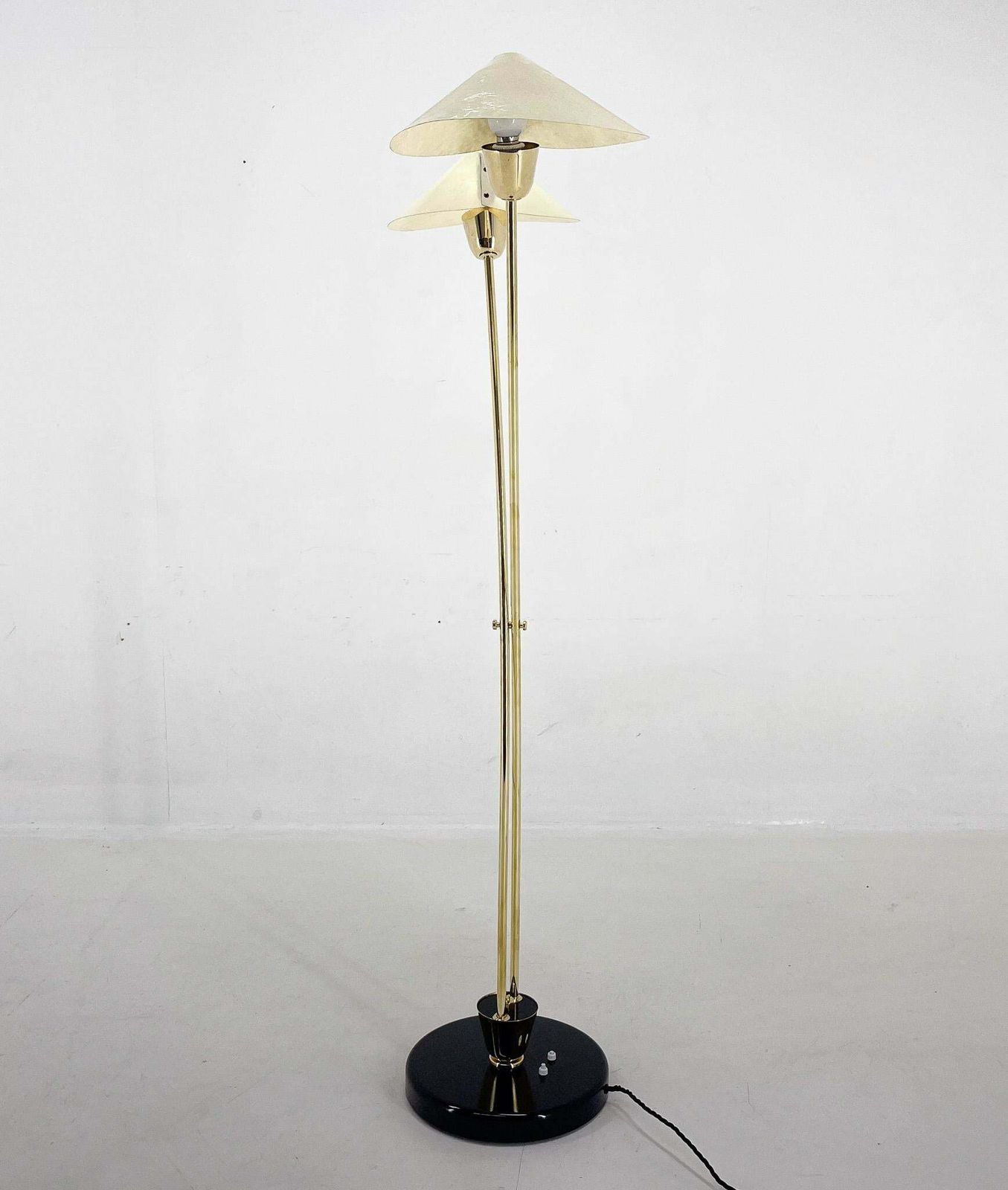 Mid Century Brass Floor Lamp By Napako, 1960s photo Lighting